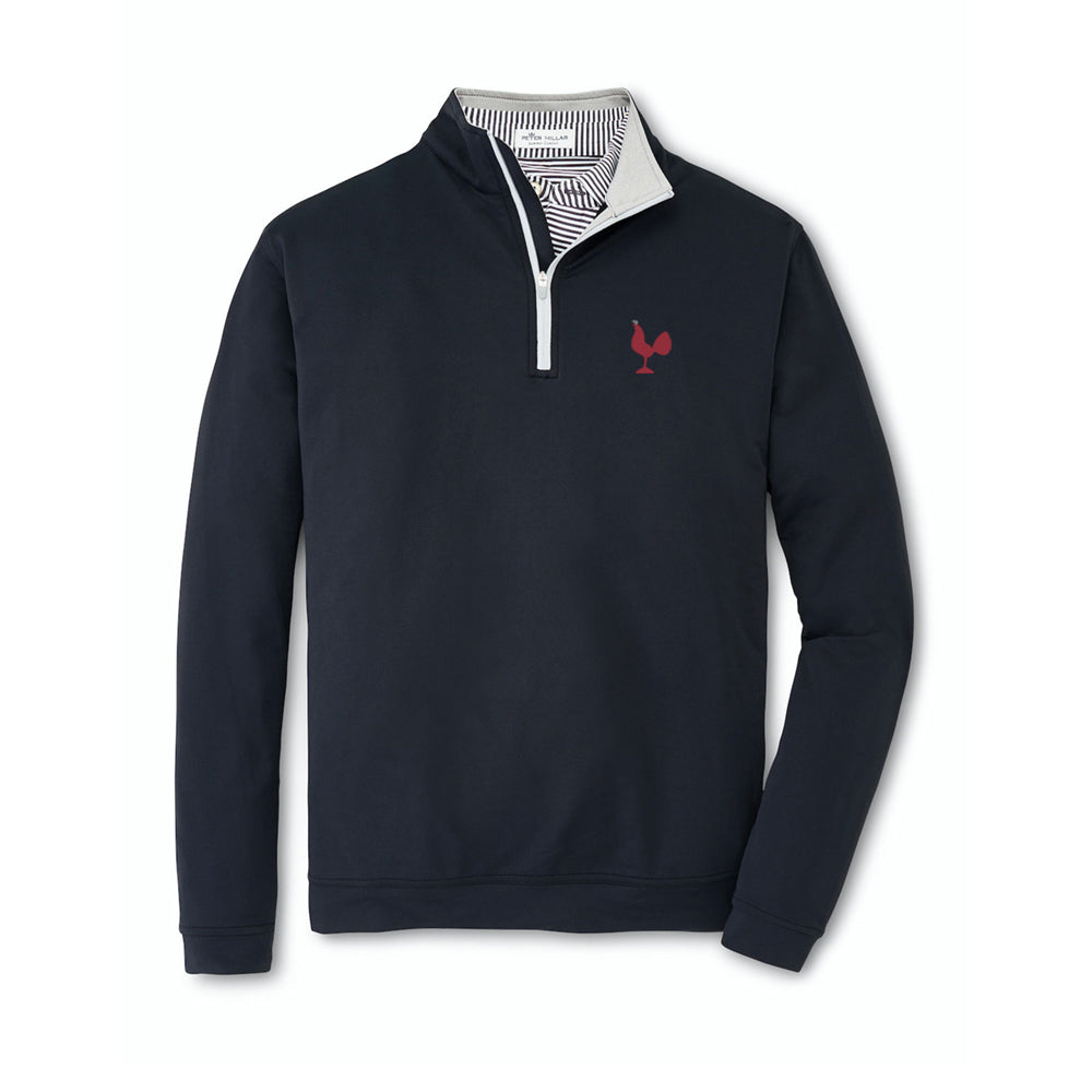 MDP Insurance Peter Millar Men's Perth Stretch Loop Terry Quarter-Zip (Black)