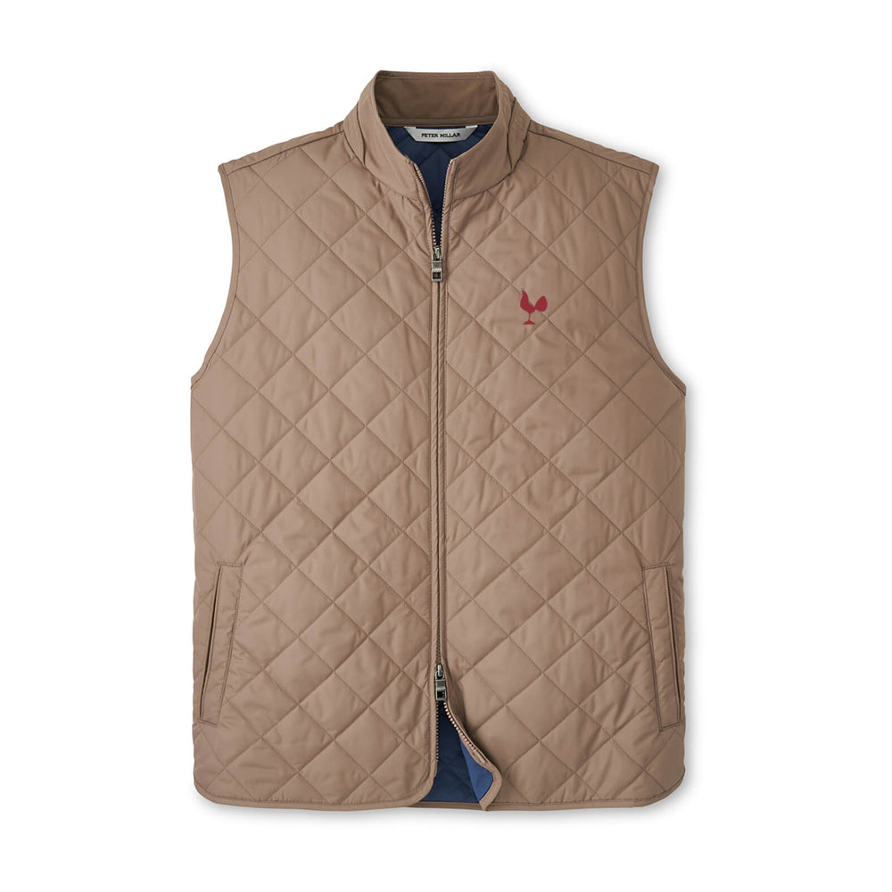 MDP Insurance Peter Millar Men's Essex Quilted Vest (Brown)
