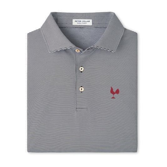 MDP Insurance Peter Millar Men's Jubilee Striped Polo (Black)