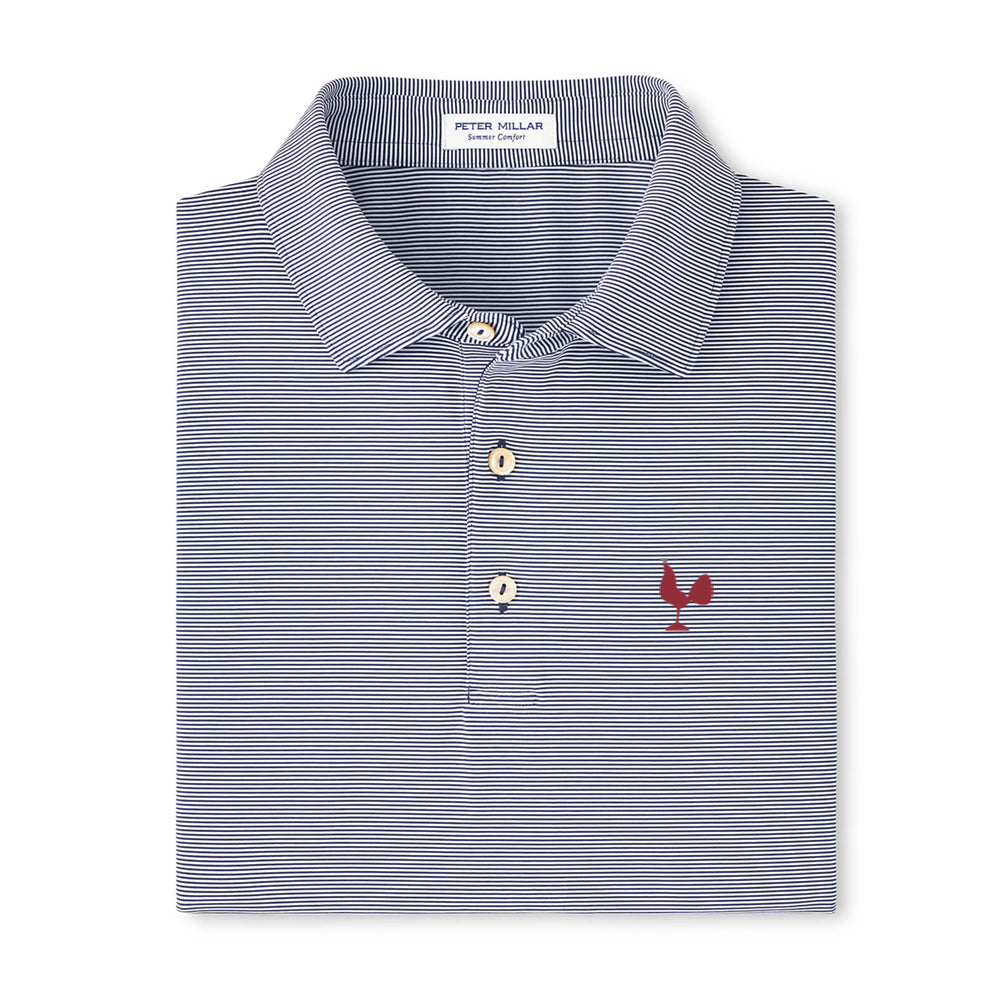 MDP Insurance Peter Millar Men's Jubilee Striped Polo (Navy)