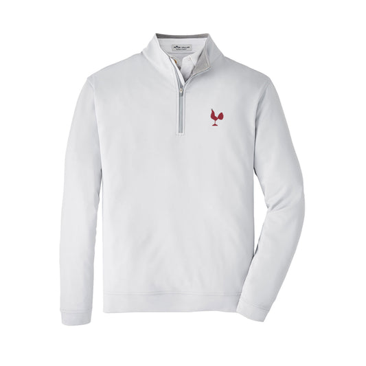 MDP Insurance Peter Millar Men's Perth Stretch Loop Terry Quarter-Zip (British Grey)