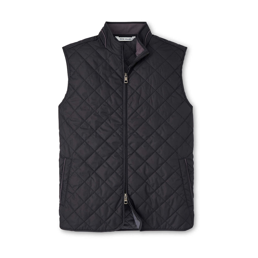 MDP Insurance Peter Millar Men's Essex Quilted Vest (Black)