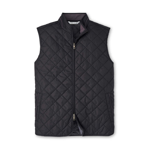 MDP Insurance Peter Millar Men's Essex Quilted Vest (Black)