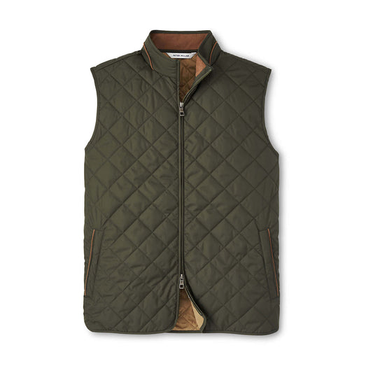 MDP Insurance Peter Millar Men's Essex Quilted Vest (Olive)